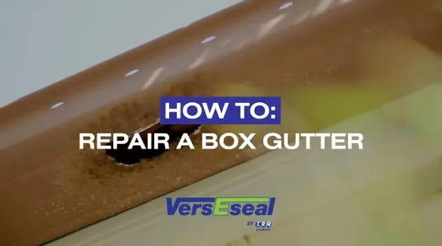 Thumbnail for video ‘How to: Repair a Box Gutter’ showing VersEseal waterproofing applied inside a gutter.