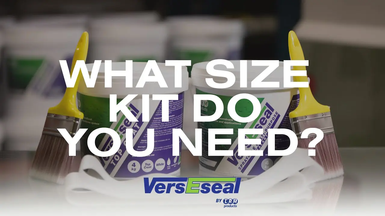 Thumbnail for video ‘What Size Kit Do You Need to Seal Your Caravan or RV?’ showing VersEseal caravan waterproofing kits.