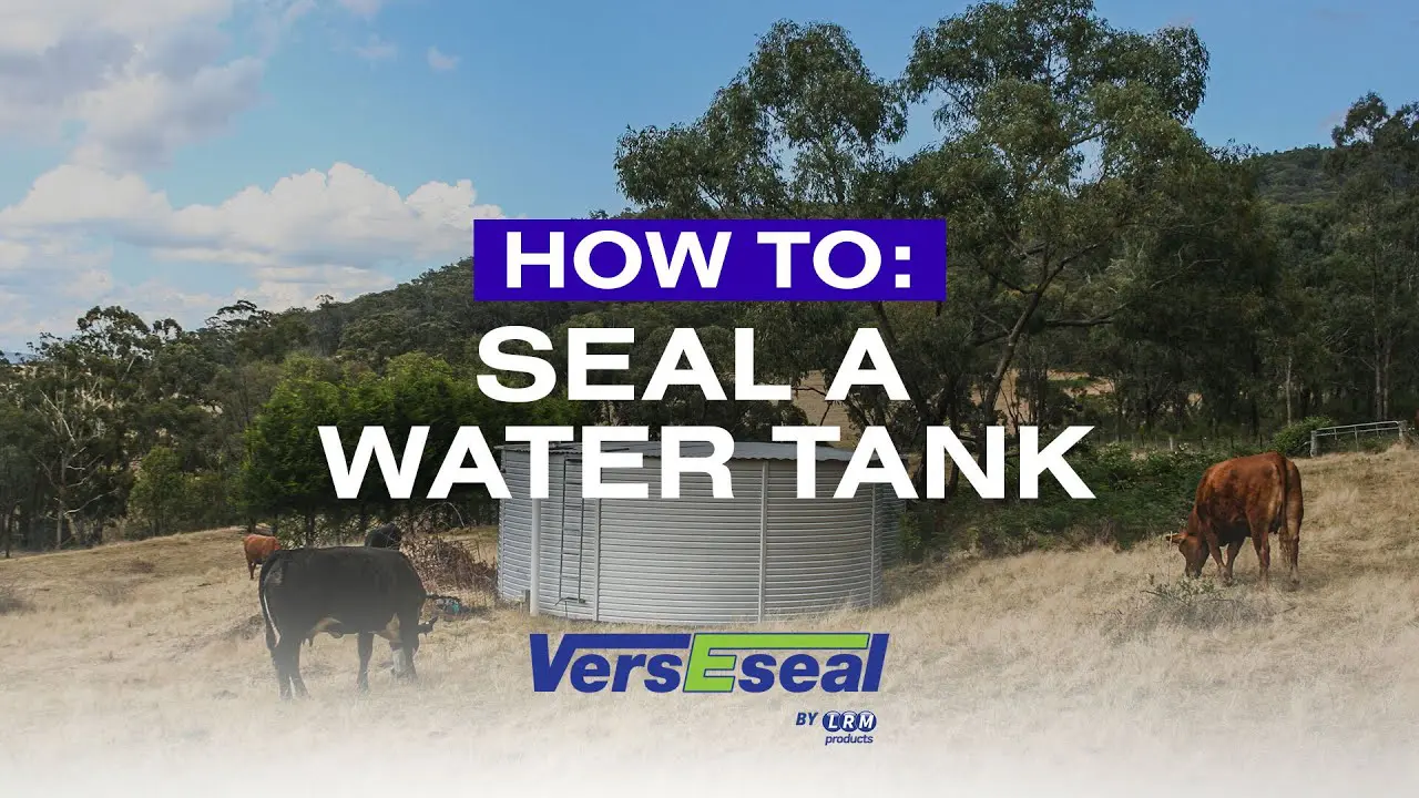 Thumbnail for video ‘How to: Seal a Water Tank’ showing VersEseal waterproofing applied inside a tank.
